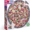 Puzzel EeBoo -Woman March! (500 Rond) -Puzzels Verkoopwinkel 550x561 2