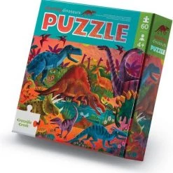 Crocodile Creek Foil Puzzel Dazzling Dinos - 60 Stukjes