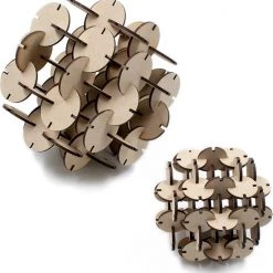 Menu Design Meuq Design Circulos - 3D Puzzel - Houten - Onmogelijk - Geometrisch - S