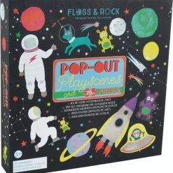 Floss & Rock Speeldoos, Ruimtevaart - 2 In 1 - 21,5 X 21,5 X 4,5 Cm