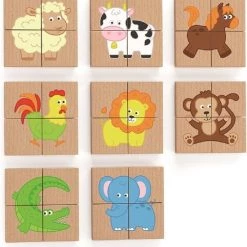 Vigatoys Viga Toys Magneetpuzzel Dieren Junior Hout 32-delig