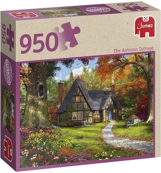Jumbo Premium Collection Puzzel The Autumn Cottage - Legpuzzel - 950 Stukjes 3 Jumbo Premium Collection Puzzel The Autumn Cottage - Legpuzzel - 950 Stukjes