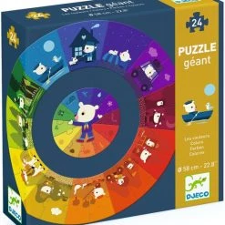 Djeco - Reuzen Puzzel Kleuren / Colours - DJ07017 - 24 + 13 Puzzelstukken