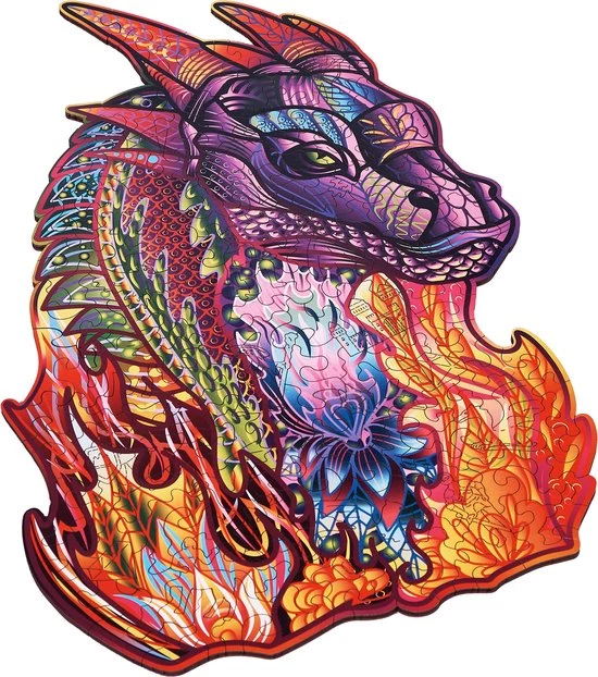 Wood Trick Tovenaar Draak - Houten Vormpuzzel 7 Wood Trick Tovenaar Draak - Houten Vormpuzzel - Afbeelding 5