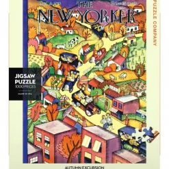 The New York Puzzle Company New York Puzzle Company Autumn Excursion - 1000 Pieces -Puzzels Verkoopwinkel 550x623