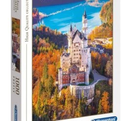 Clementoni Legpuzzel - High Quality Puzzel Collectie - Het Kasteel Neuschwanstein - 1000 Stukjes, Puzzel Volwassenen