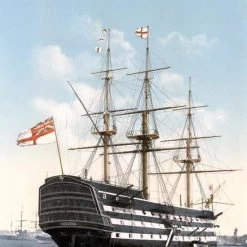 Grafika HMS Victory In Portsmouth, 1900 - Puzzel 2000 Stukjes