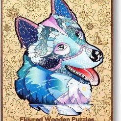 Wood Trick Dappere Husky - Houten Vormpuzzel -Puzzels Verkoopwinkel 550x741
