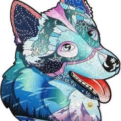 Wood Trick Dappere Husky - Houten Vormpuzzel