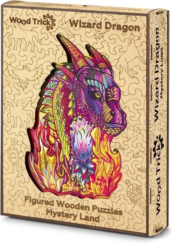 Wood Trick Tovenaar Draak - Houten Vormpuzzel 15 Wood Trick Tovenaar Draak - Houten Vormpuzzel - Afbeelding 13
