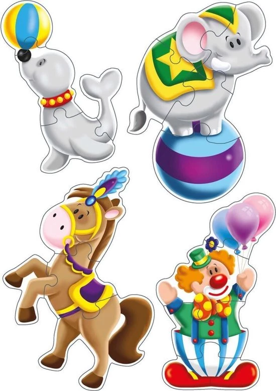 King Legpuzzel Kiddy Puzzles Circus 5-in-1 Junior 29 Stukjes 4 King Legpuzzel Kiddy Puzzles Circus 5-in-1 Junior 29 Stukjes - Afbeelding 3