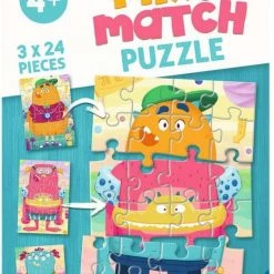 Ravensburger Mix & Match Puzzel Grappige Monsters - 3 X 24 Stukjes - Kinderpuzzel -Puzzels Verkoopwinkel 550x793