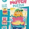 Ravensburger Mix & Match Puzzel Grappige Monsters - 3 X 24 Stukjes - Kinderpuzzel -Puzzels Verkoopwinkel 550x796