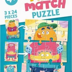 Ravensburger Mix & Match Puzzel Grappige Monsters - 3 X 24 Stukjes - Kinderpuzzel