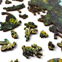 Inside Adventure | Unieke Stukjes In De Vorm Van Dieren En Planten | Houten Puzzel Voor Kinderen En Volwassenen | Unieke Whimsy Stukjes | Cypresses Van Gogh 553 Stukjes | Vormenpuzzel -Puzzels Verkoopwinkel 550x824 5